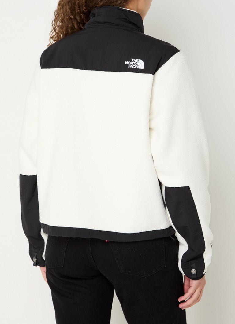 The North Face Retro Denali teddy jacket with zipper pockets and logo