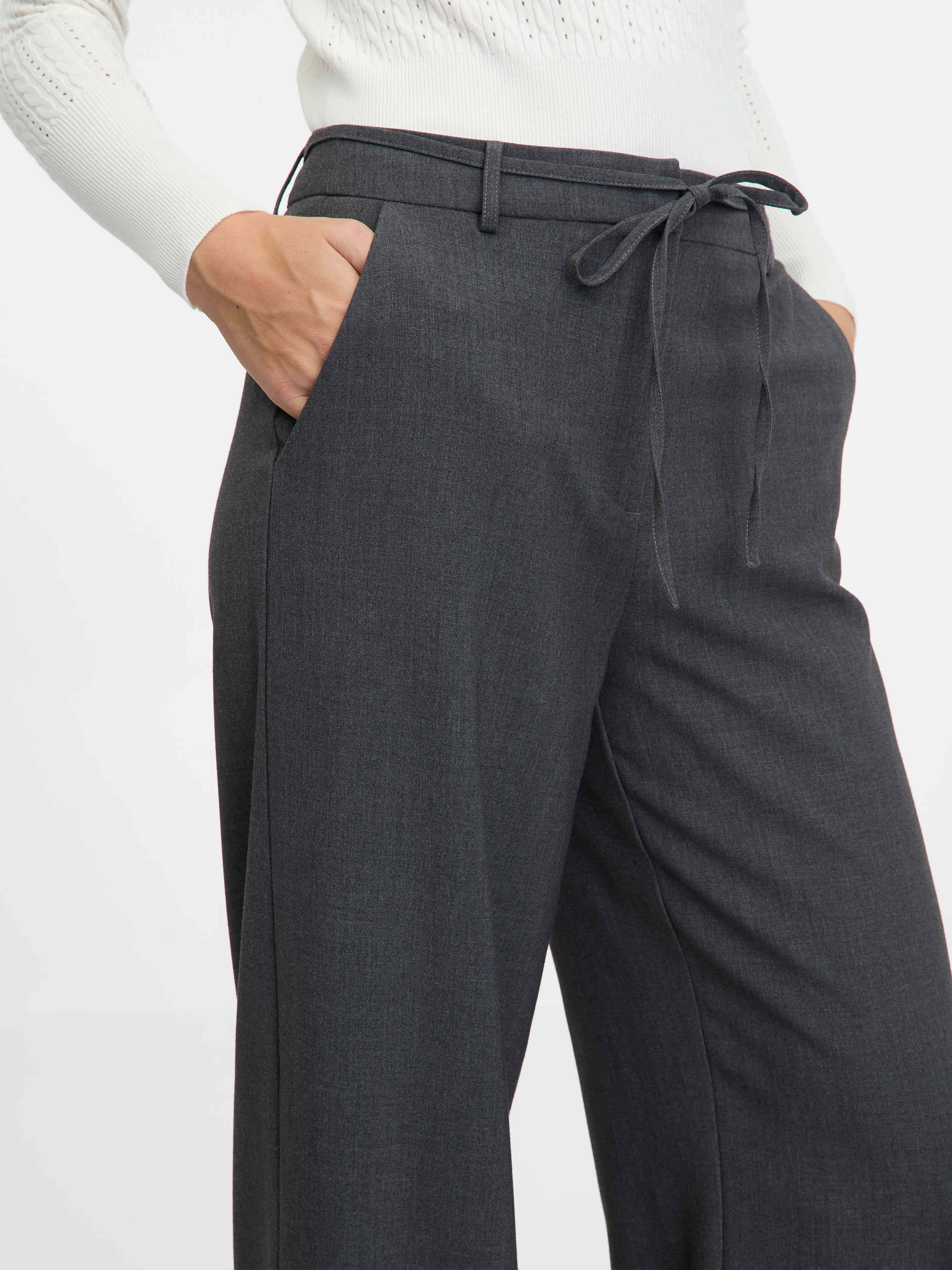 Graue weite Damenhose ORSAY