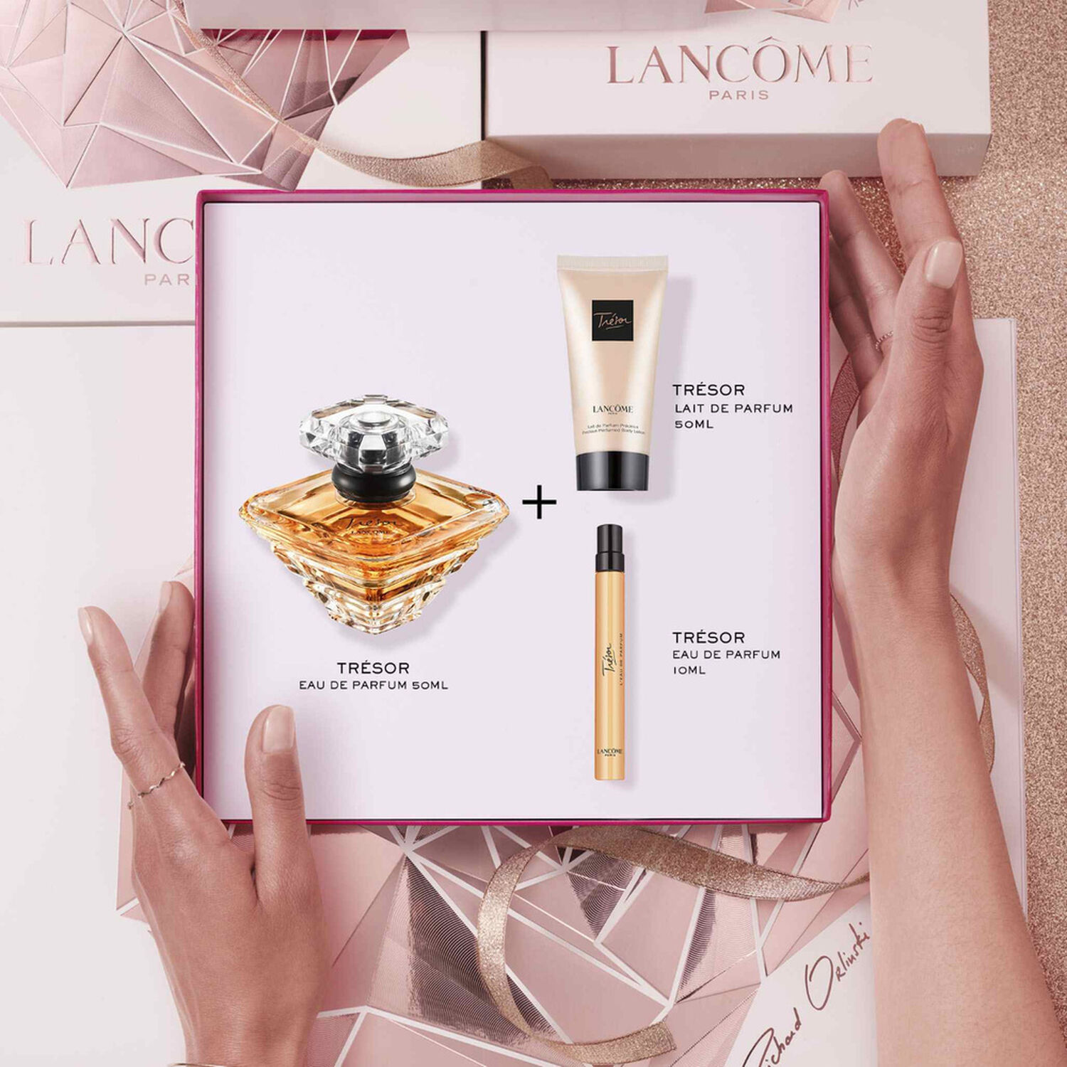 lancôme Trésor Coffret Eau de parfum 50 ml & Vapo 10 ml & Lait de Parfum 50 ml