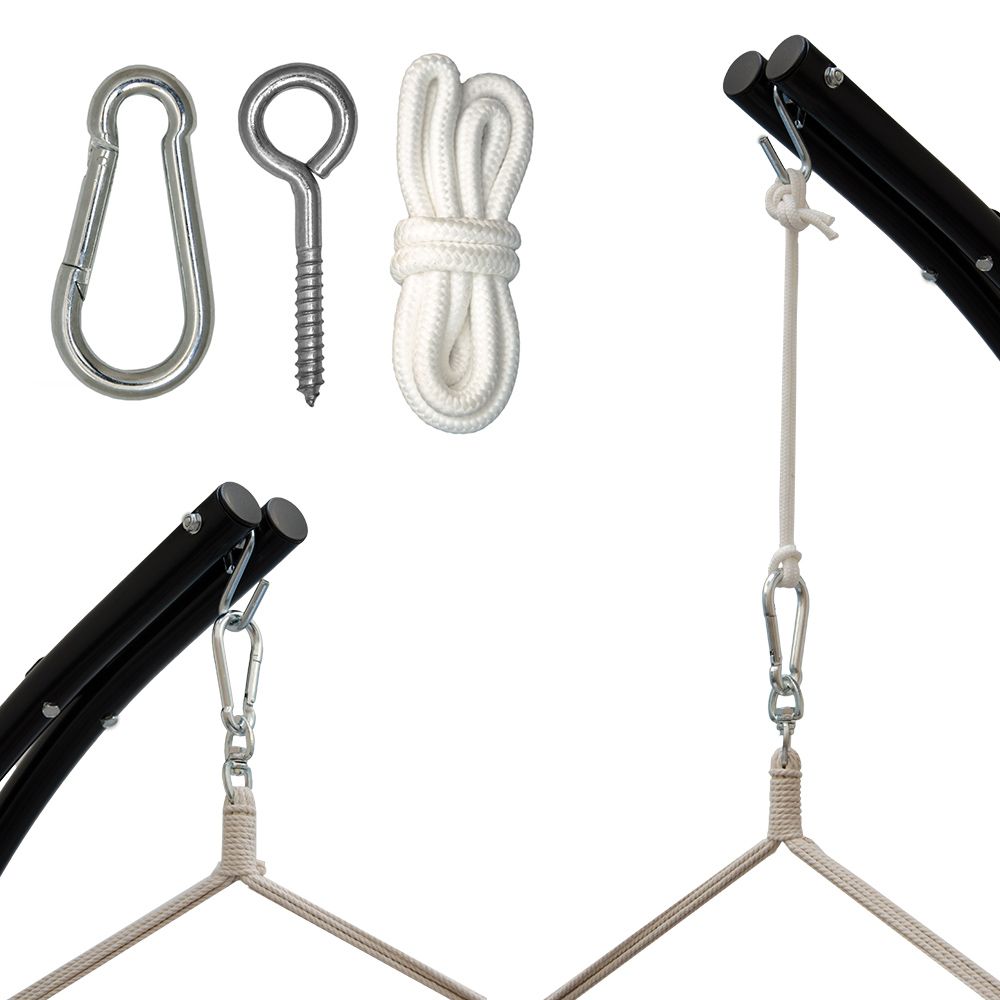AMANKA Hängematte Befestigung mit Karabiner