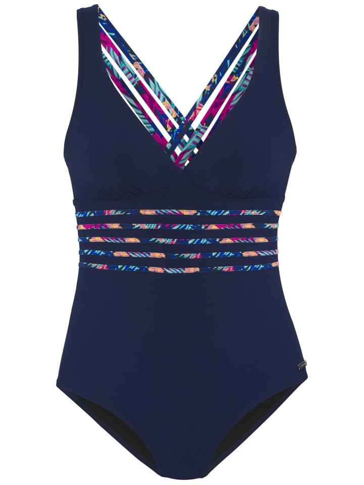 LASCANA Badeanzug in navy günstig kaufen