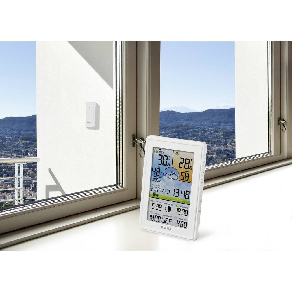 Sygonix Funk-Wetterstation, 15 cm (5.9) Farbdisplay Wetterstation
