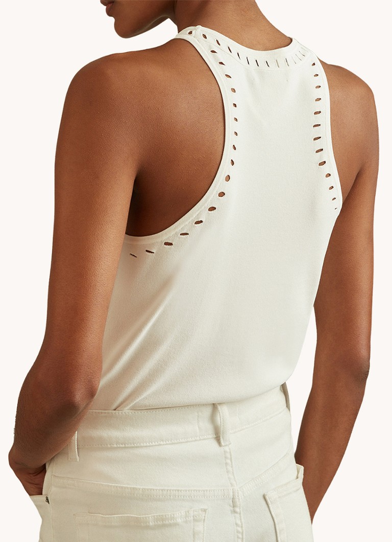 Top Reiss Cammi con motivo traforato