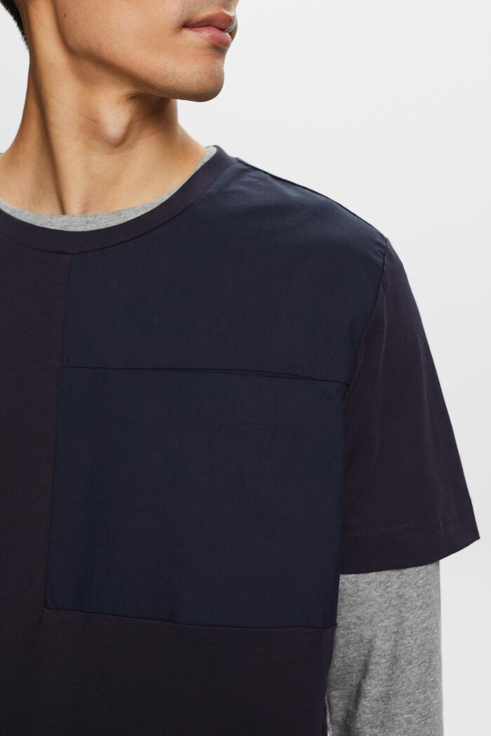 T-Shirt aus Jersey mit Brusttasche