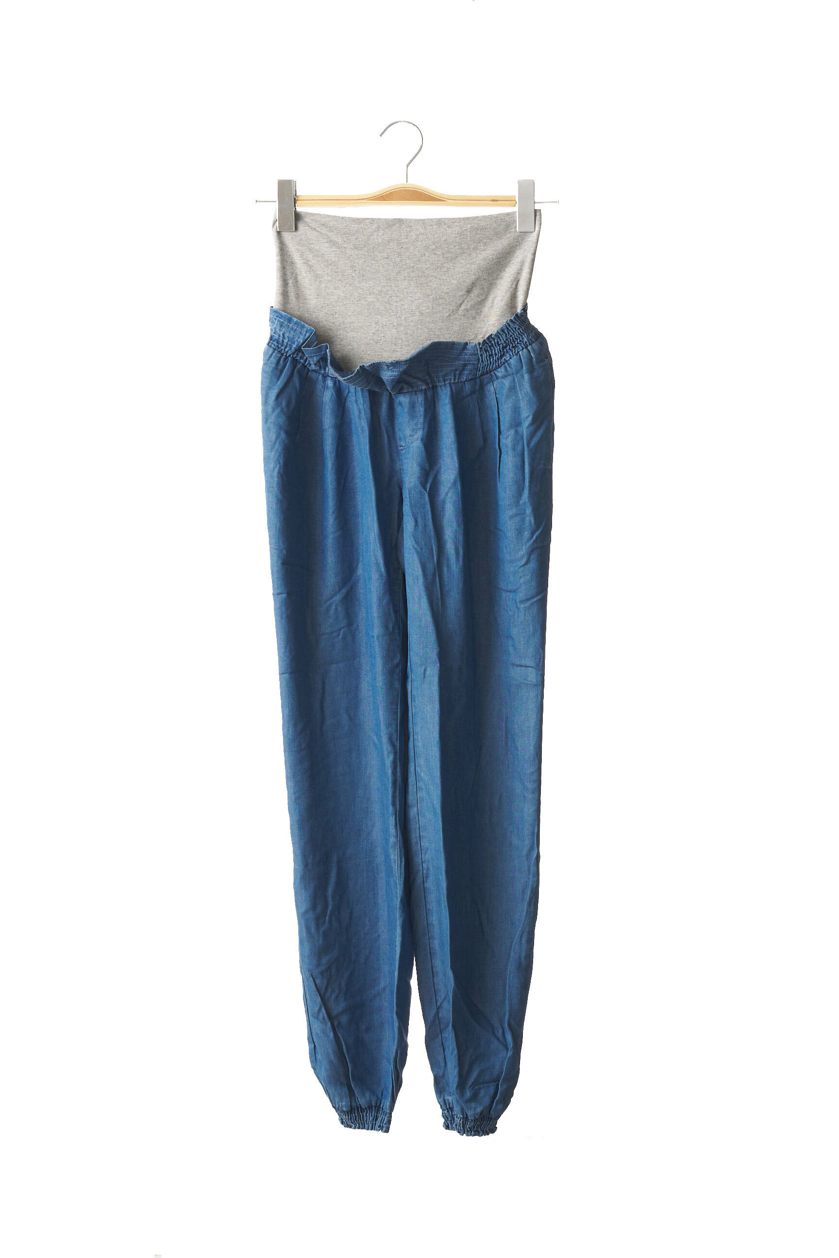 Love2wait Pantalons Maternite Femme couleur bleu