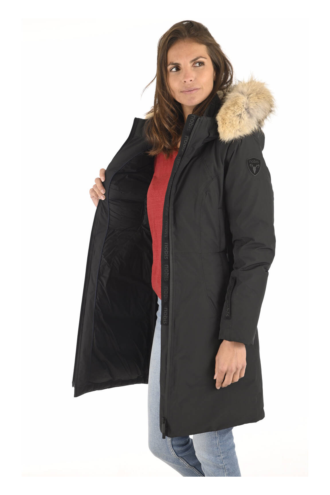 Nobis Parkas Femme couleur noir