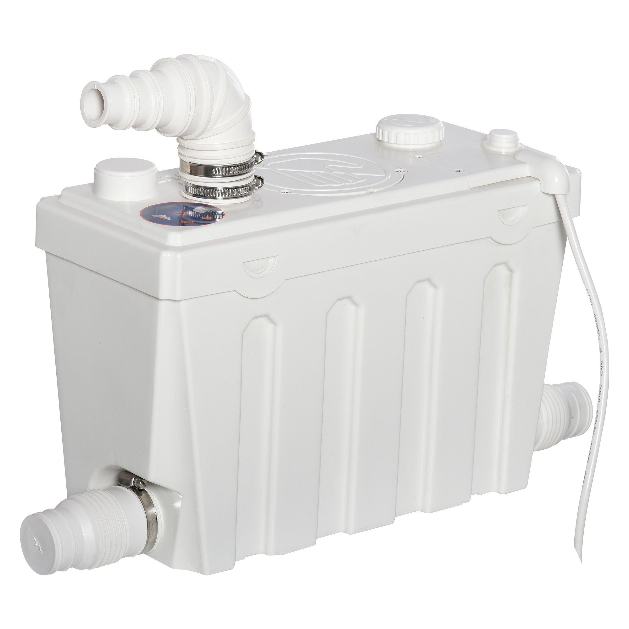 HOMCOM Hebeanlage (Set, 1-tlg., Fäkalienpumpe), Abwasserpumpe 500W Haushaltspumpe für WC Dusche