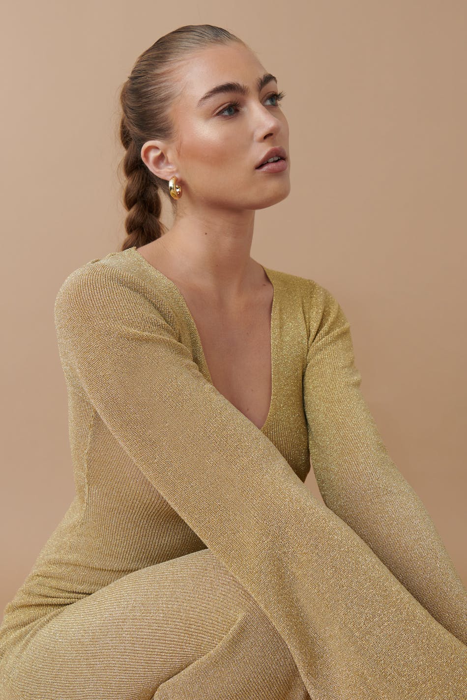 Knitted maxi dress