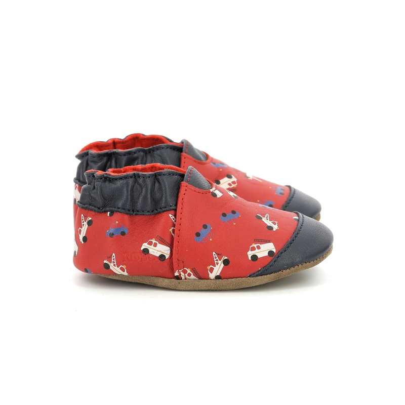 Chaussons cuir tannage vegetal Super Cars