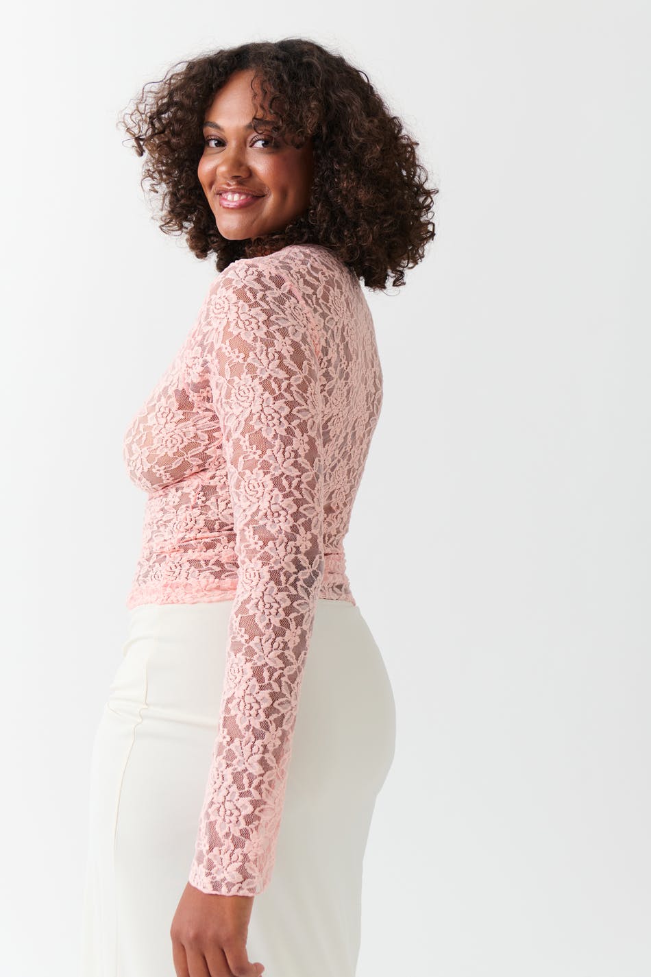 V-neck lace top