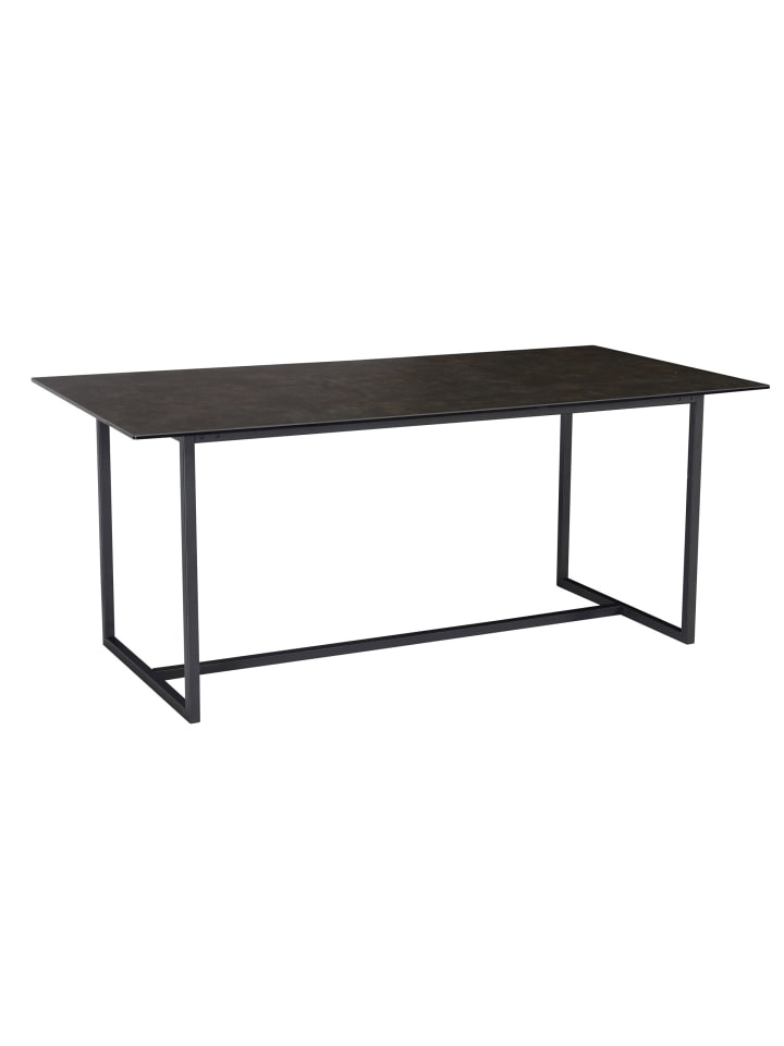 KADIMA DESIGN Esszimmertisch 180x90x76 cm Keramik Glas Esstisch , in Schwarz günstig kaufen onesize