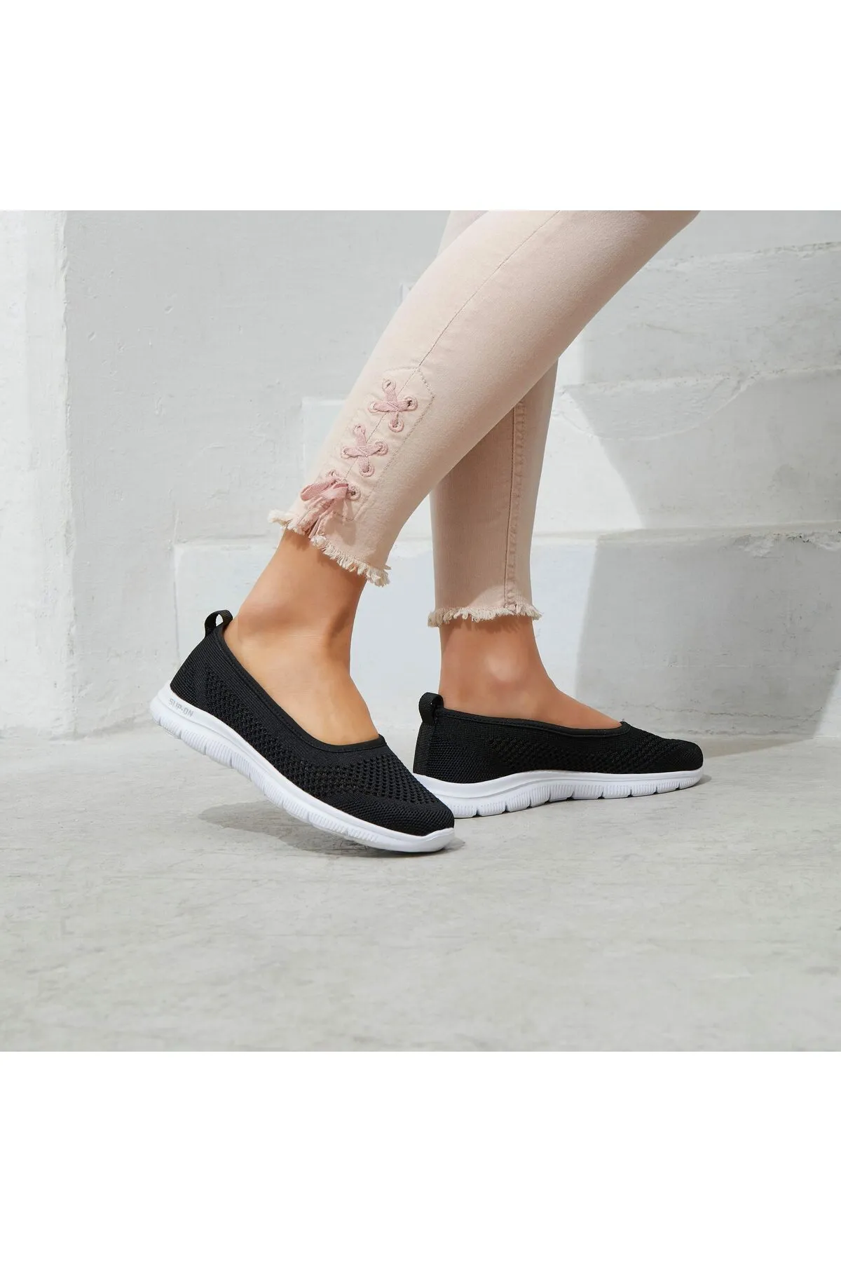 LASCANA  Ballerina - Schwarz - Flacher Absatz