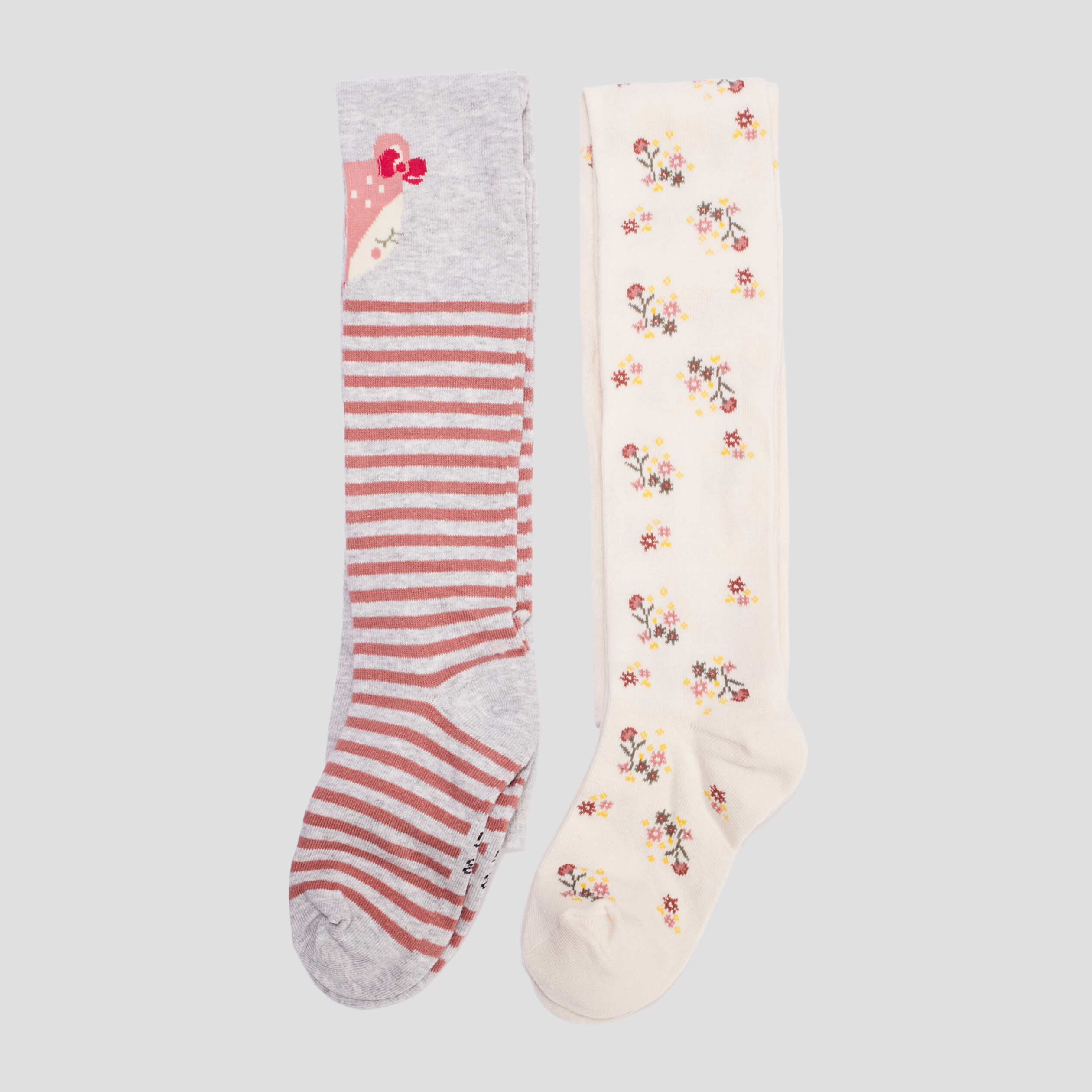 Lot 2 collants opaques multicolore fille | La Halle