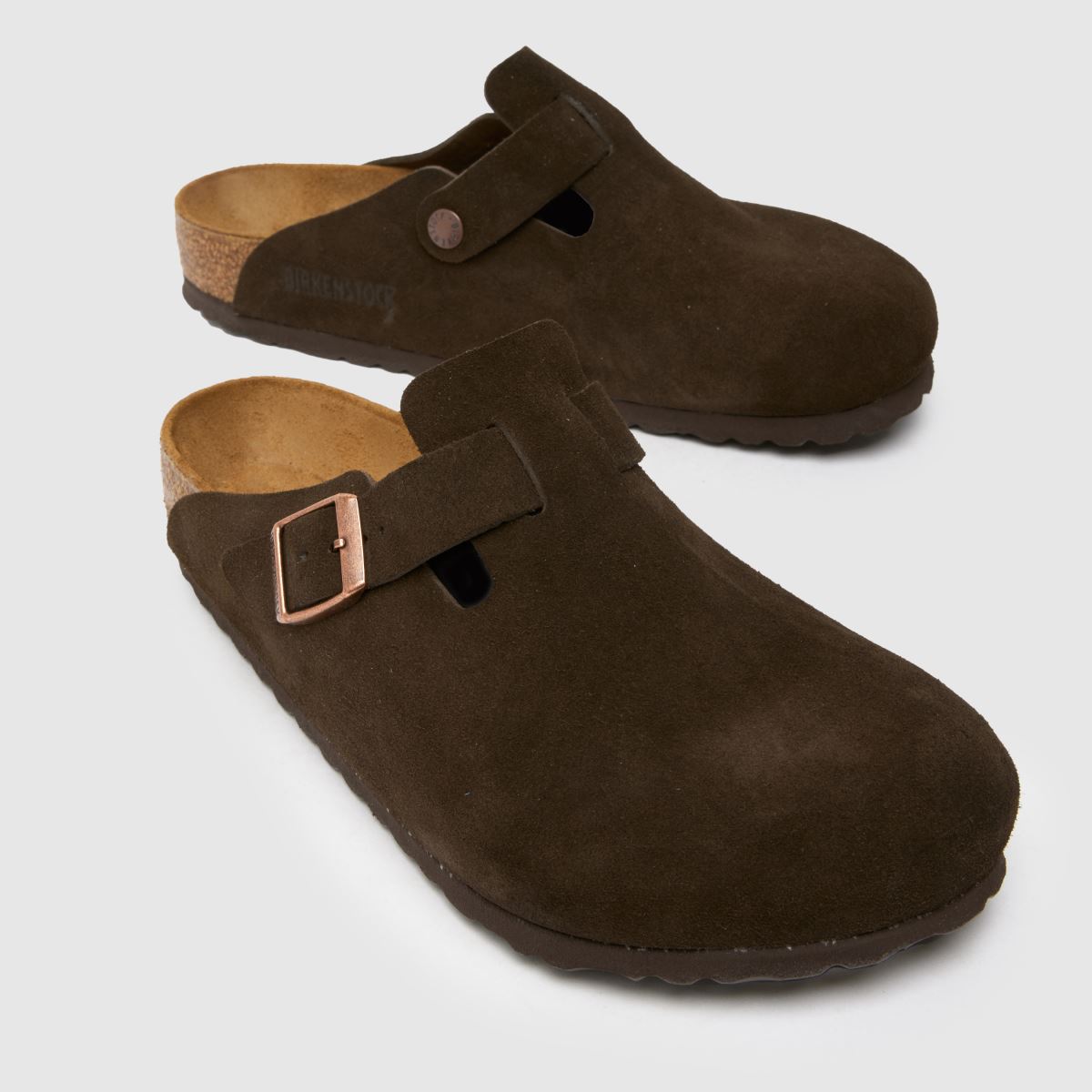 BIRKENSTOCK Boston klumpa szandál barna színben