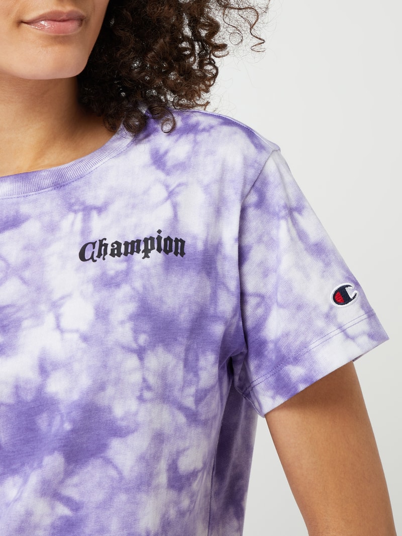 Custom Fit T-Shirt aus Baumwolle - Champion x P&C - Exklusiv bei uns in lila