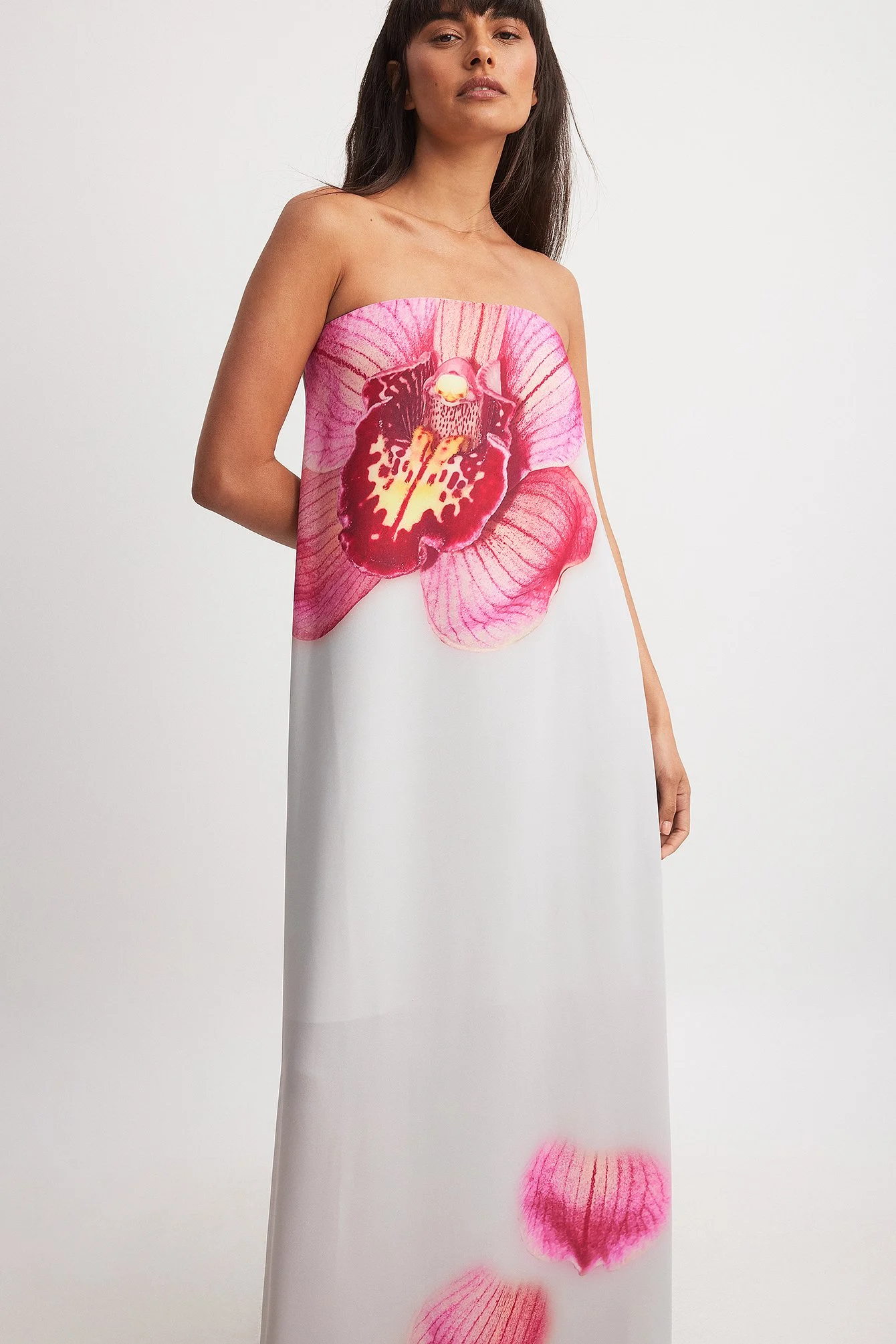 Printed Off Shoulder Maxi Dress