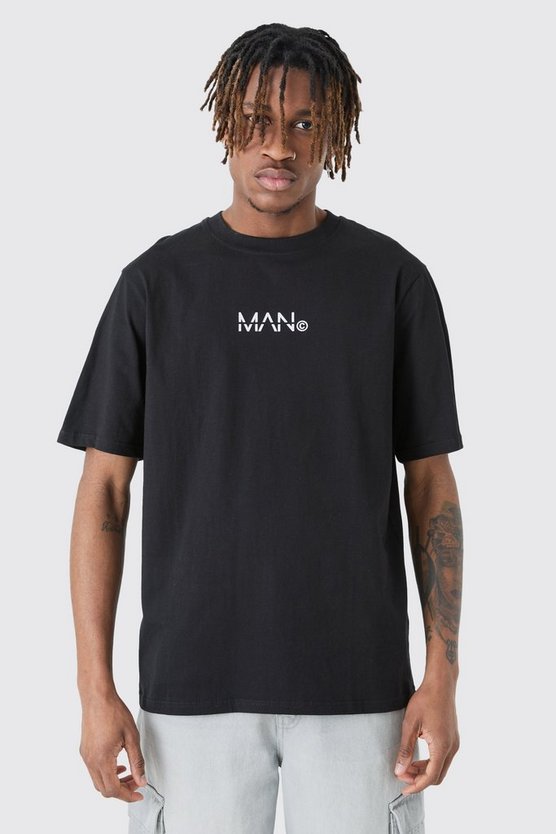 Tall T-Shirt mit Original Man Print