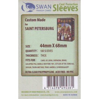 Swan Panasia Kartenhüllen 44mm x 68mm Premium (100)