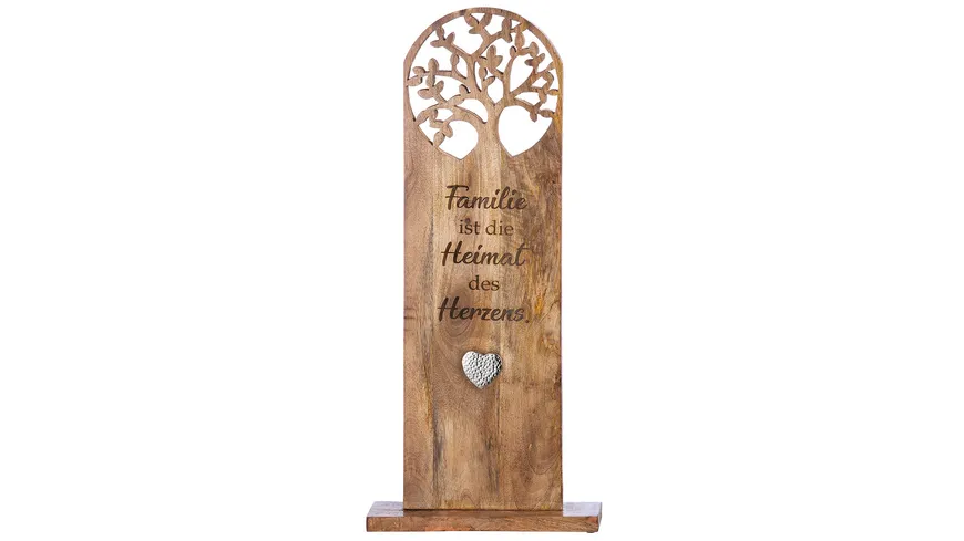 GILDE Holz Standrelief Lebensbaum H=86cm