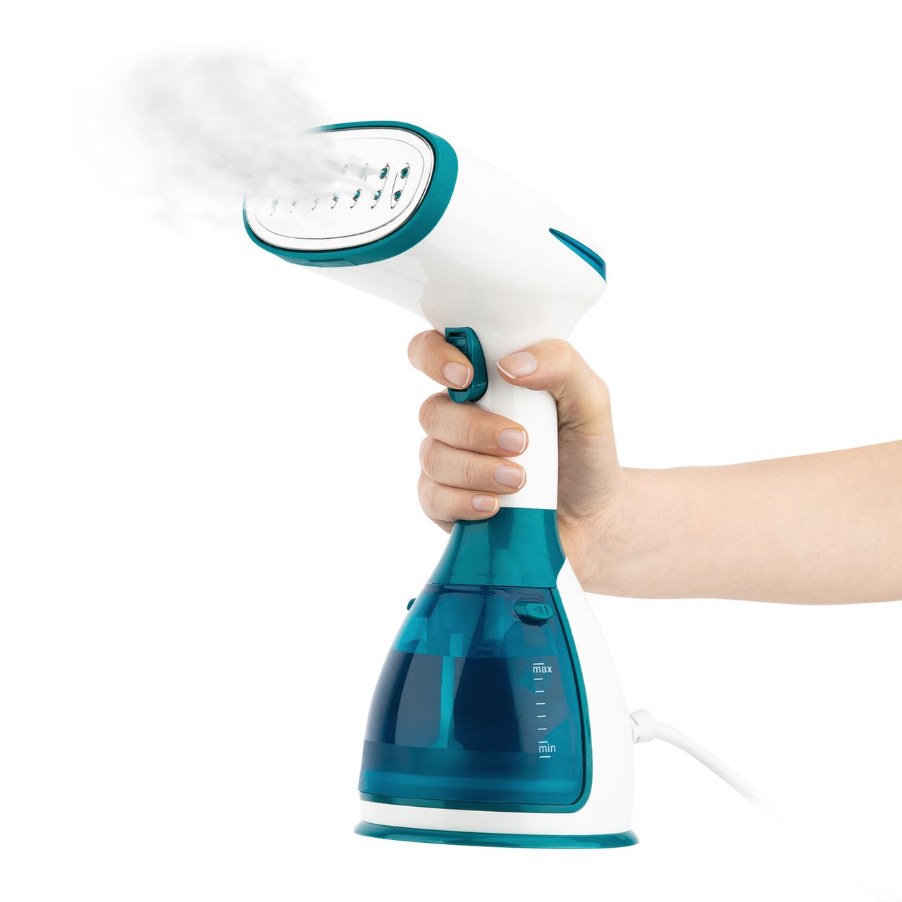 Weasy Wëasy Hand-Dampfbügeleisen HVP10 Steamer Tragbarer, leichter, ergonomischer Reisedampfer, Bügeleisen, Dauerdampf 32 g/min, Unbegrenzte Autonomie, Edelstahlsohle, Fertig in 30 Sekunden, Wassertank 280ml