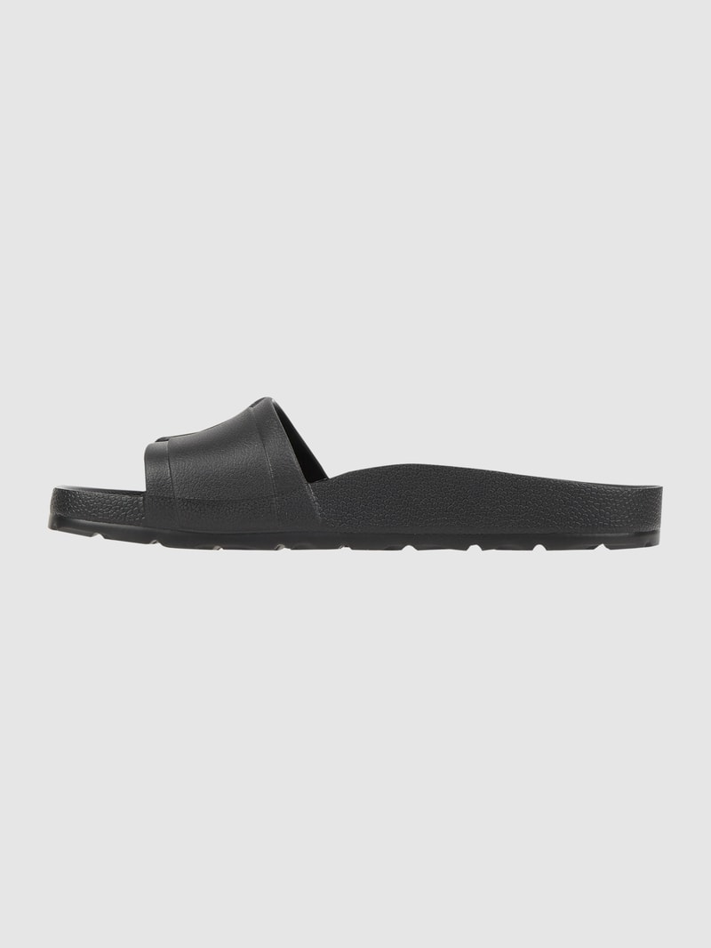 Slides aus Gummi Modell 'Reiko' in schwarz