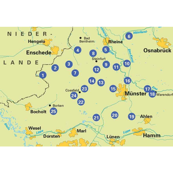 DIE 25 SCHÖNSTEN E-BIKE TOUREN IM MÜNSTERLAND - Radwanderführer