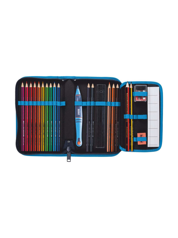Scout Scout Genius Schulranzen-Set 4 teilig Exklusiv Safety Light Polar Blue günstig kaufen onesize