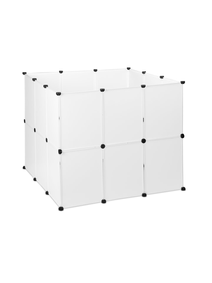 relaxdays Freilaufgehege in Weiß - (B)110 x (H)92 x (T)110 cm günstig kaufen onesize