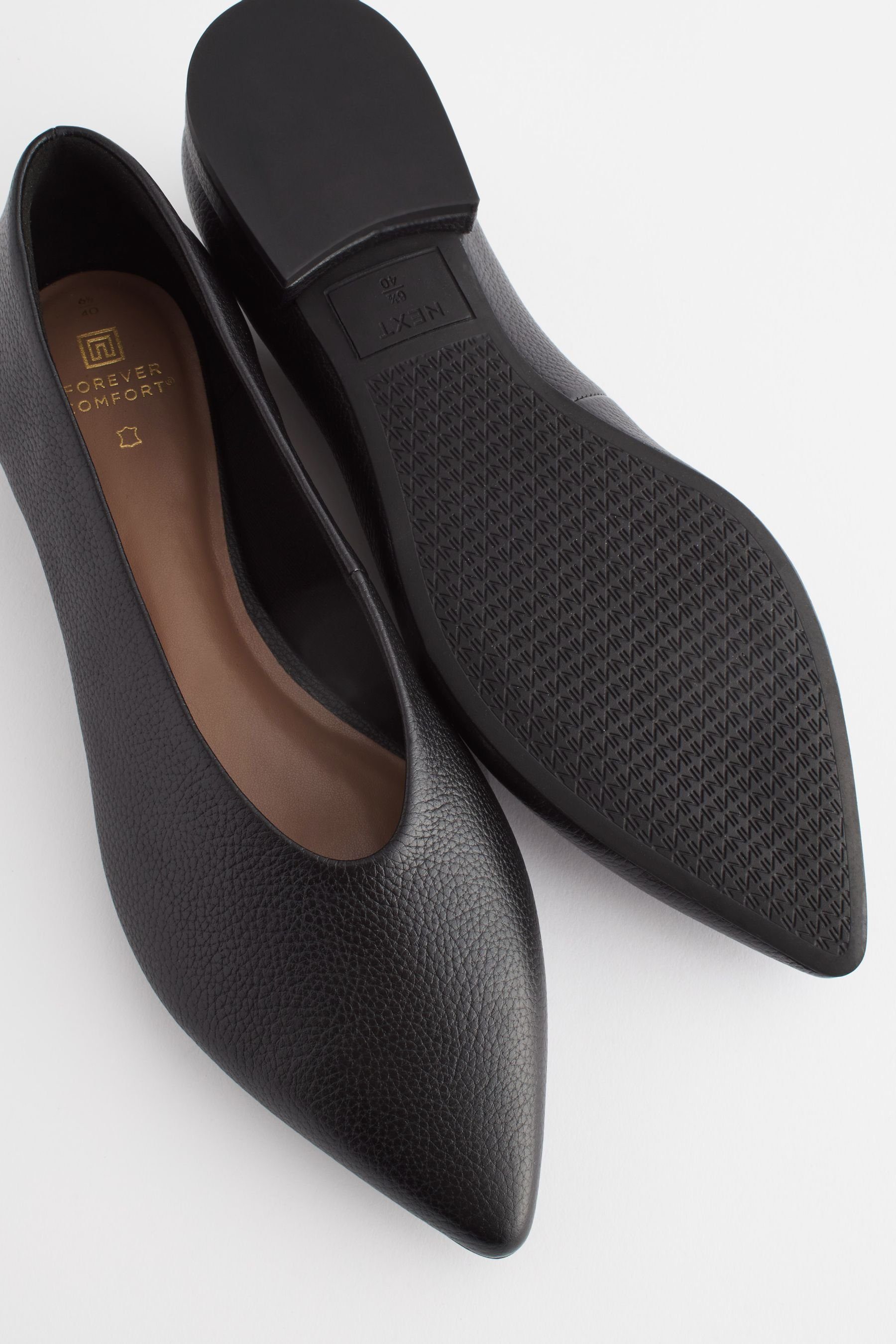 Next Forever Comfort® spitze Ballerinas aus Leder Ballerina (1-tlg)
