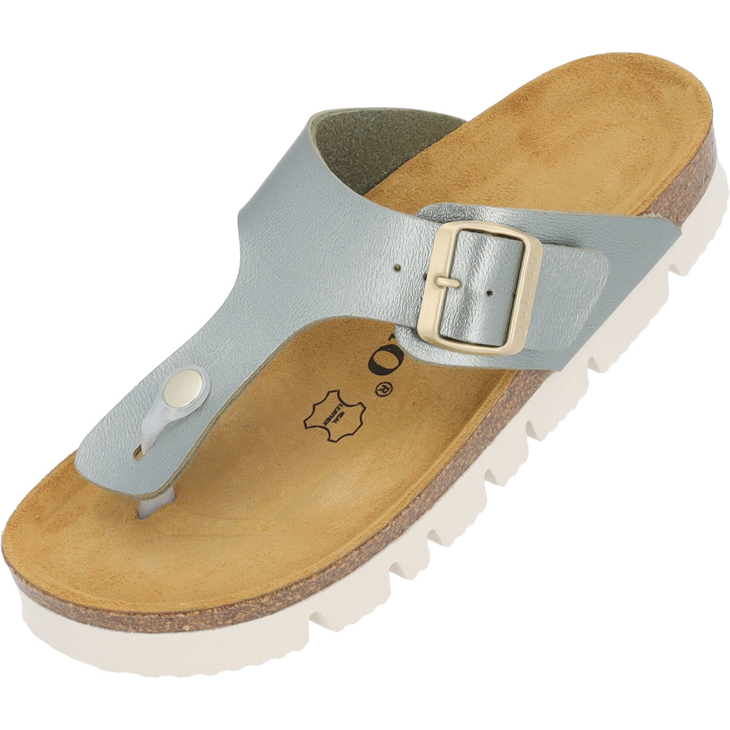 Palado Kos BEGS by Sila Sahin, Zehentrenner, Damen, Olive Metallic