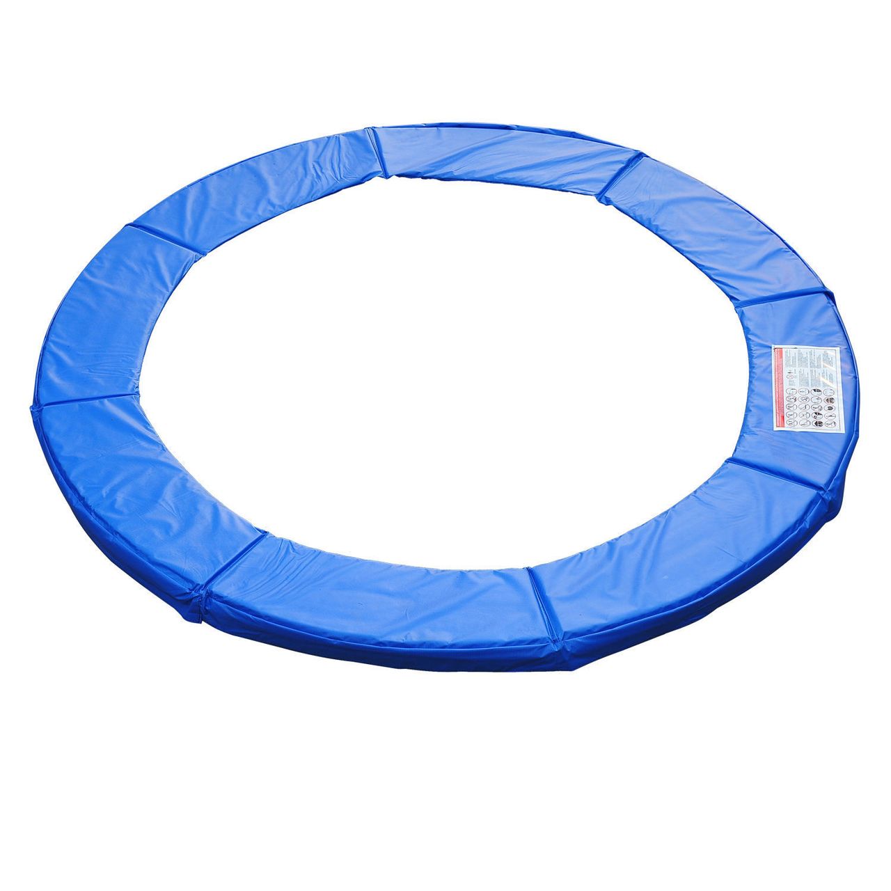 HOMCOM Trampolin Randabdeckung Sicherheitsnetz Wetterplane Leiter 8ft 10ft 12ft 15ft (Randabdeckung: Ø 244cm-Blau)