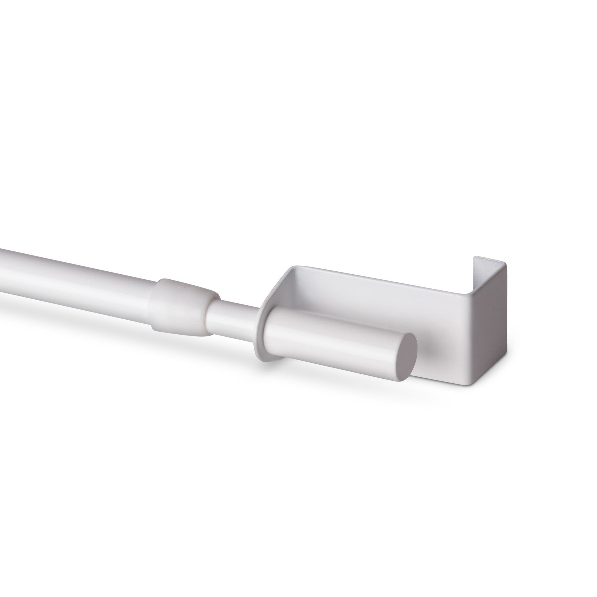 Spannvitrage Spannstange Twist, Bestlivings, Ø 9 mm, ausziehbar, geklemmt, gespannt, ohne Bohren, ohne Schrauben, ohne Kleben, Metall, Spannvitrage, Gardinenstange - Metall - (40-60 cm - Weiß) zum Spannen, Klemmstange Ausziehbar, Vitragestange ohne B