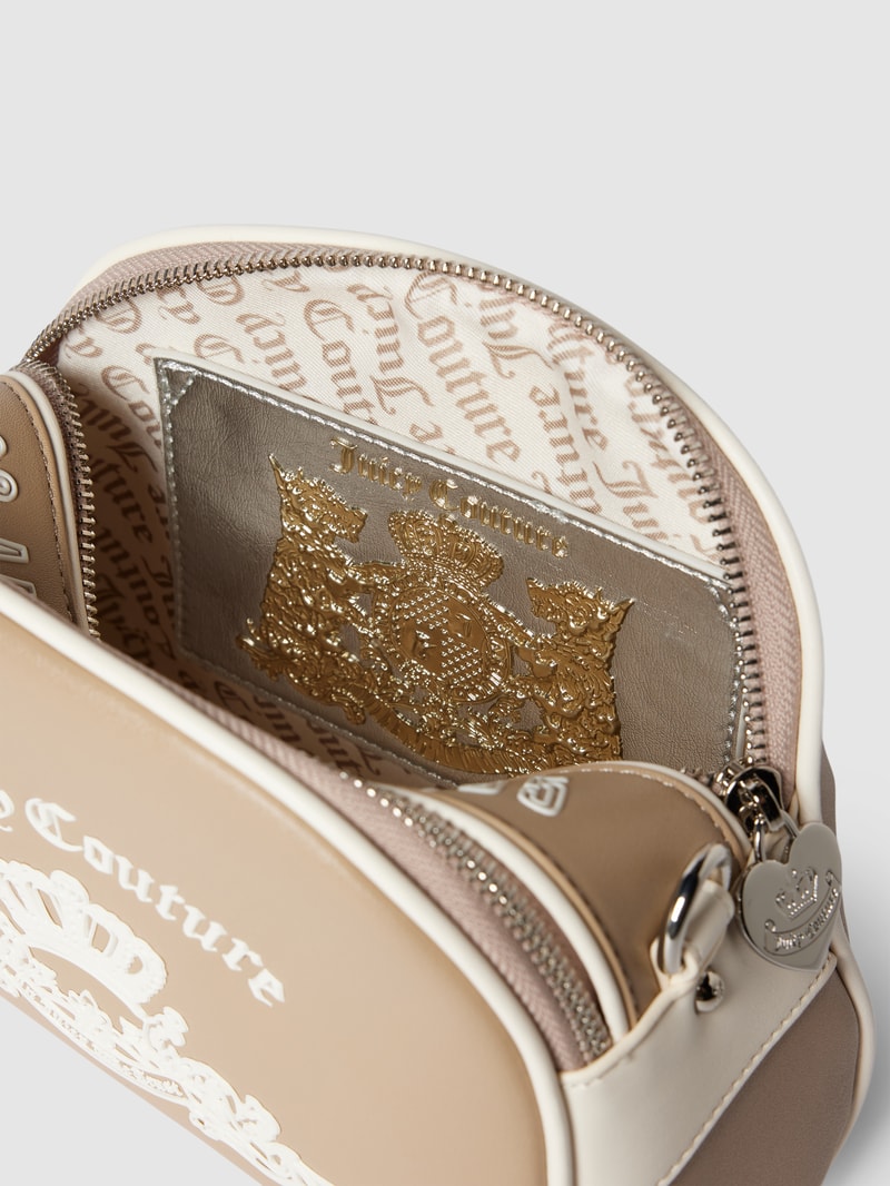 Handtasche mit Label-Detail Modell 'HEATHER' in sand