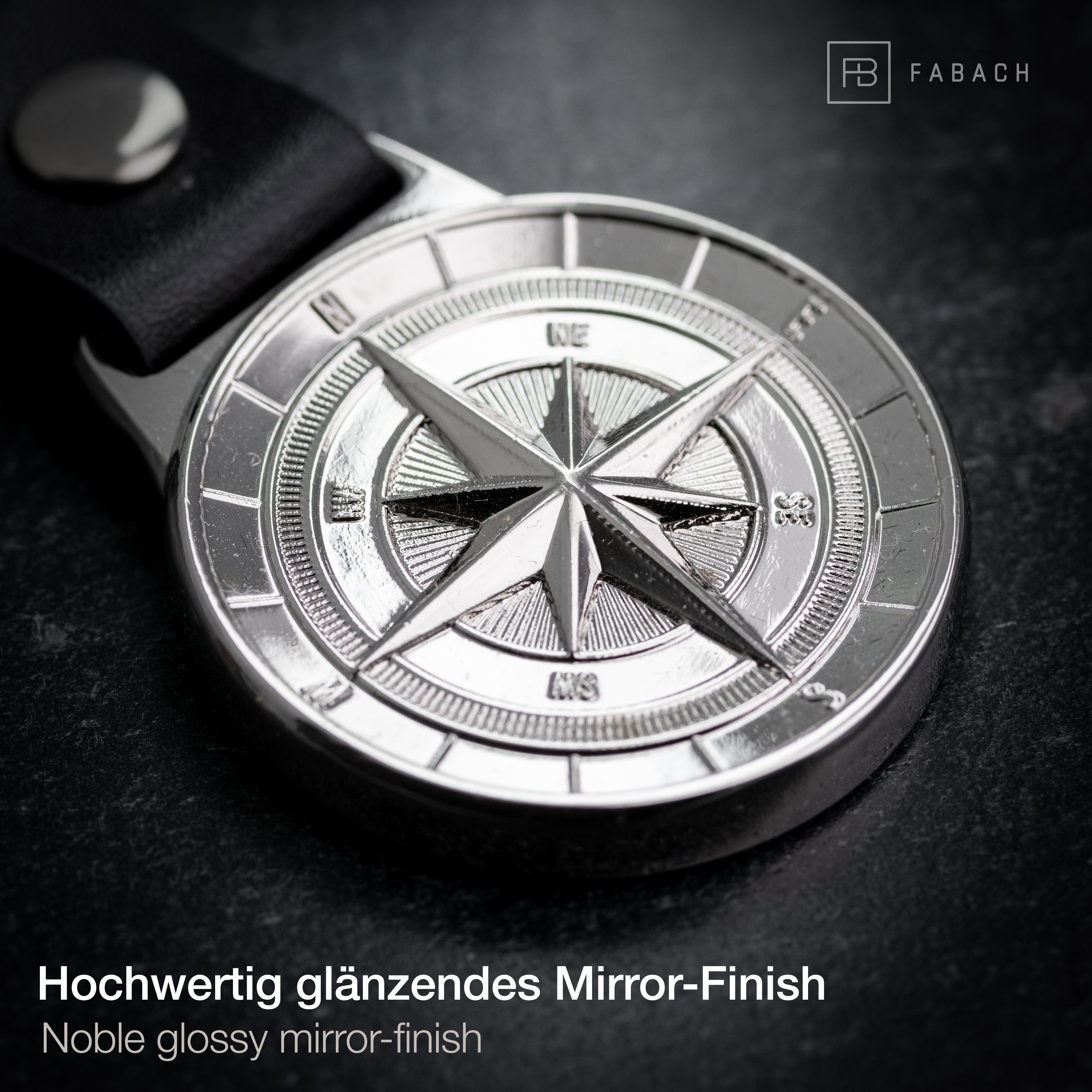 FABACH Schlüsselanhänger Leder Anhänger Northstar - Beste Freunde - Glücksbringer Geschenk