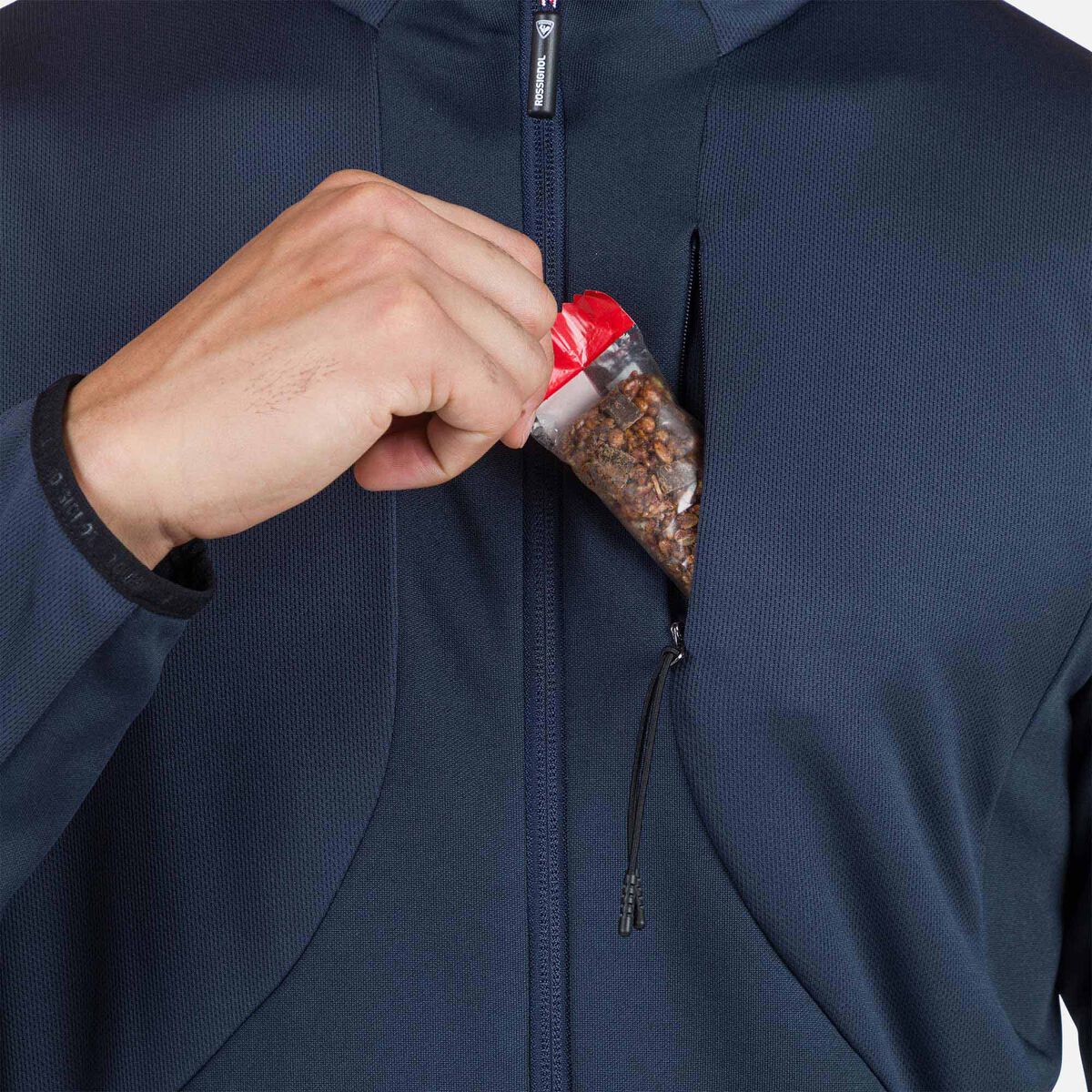 Herrenfleecejacke mit durchgehendem Reißverschluss Diretta