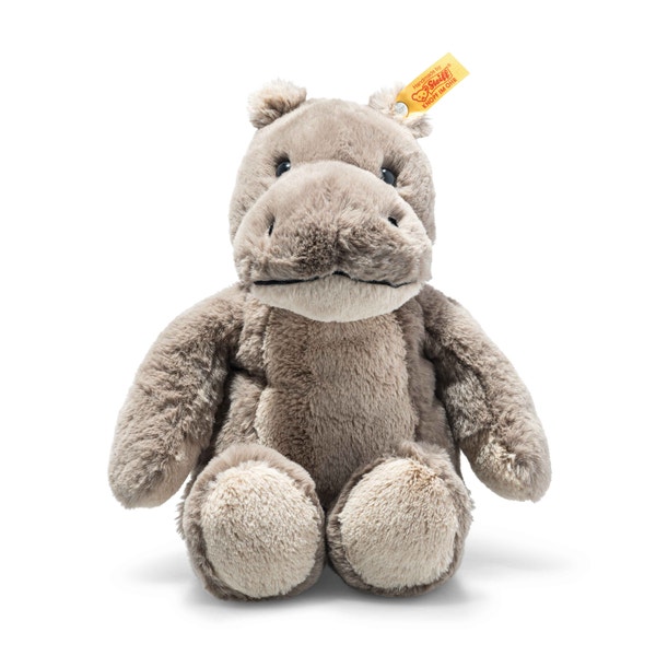 Soft Cuddly Friends Nobby Nilpferd, 28 cm, hellgrau