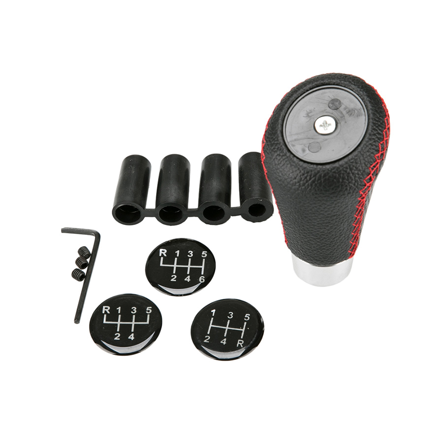 Schaltknauf Sport von Norauto, schwarz/rot, 1 Stück - ATU