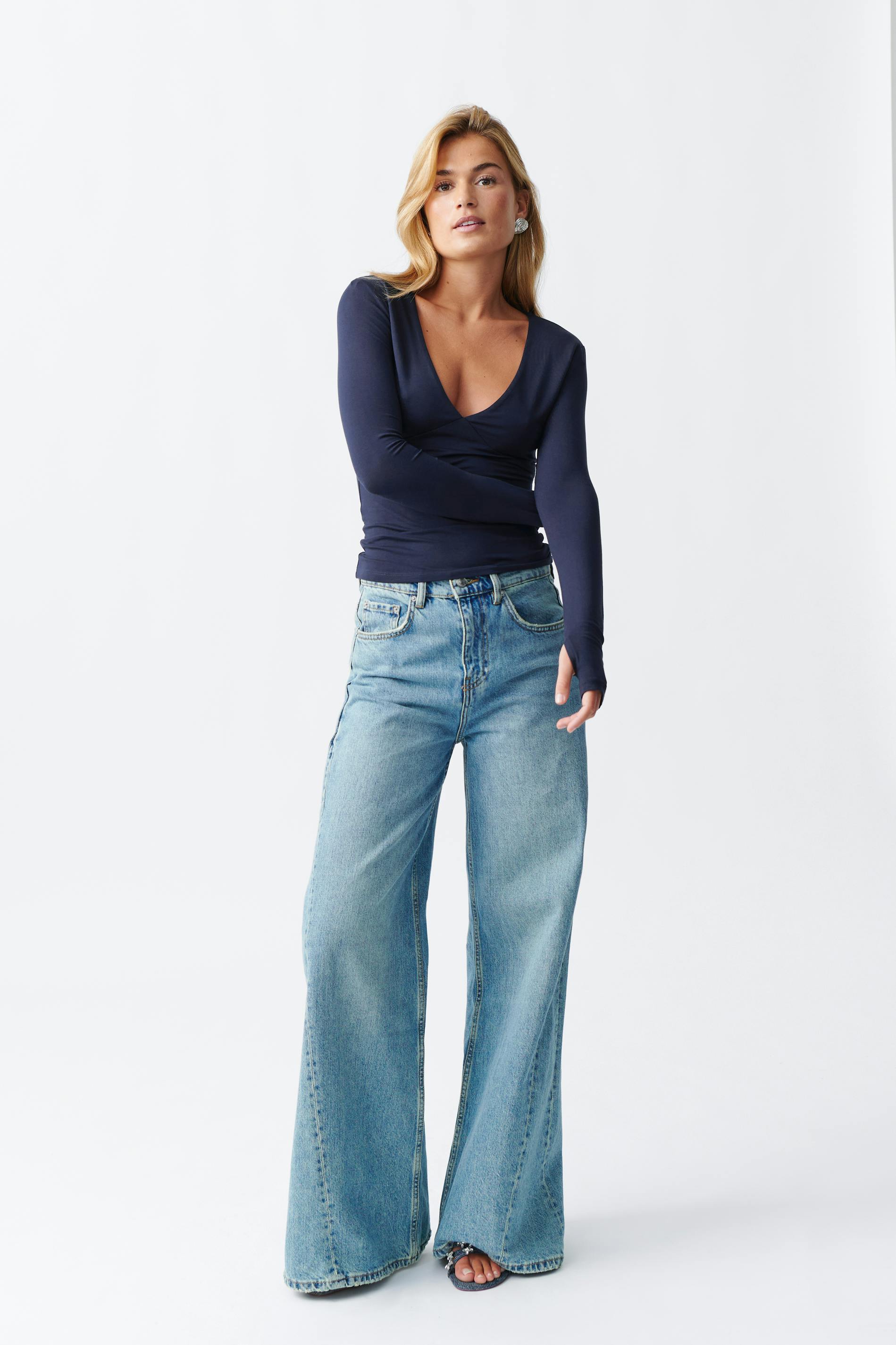 Soft touch v-neck top