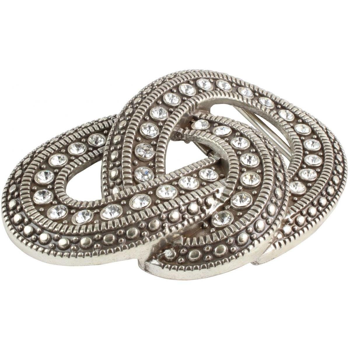 BELTINGER Gürtelschnalle Tangled Bling 4,0 cm - Buckle Wechselschließe Gürtelschließe 40mm - Mi
