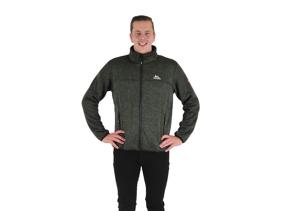 Nordberg Fred Green Melange Herren Fleecejacke