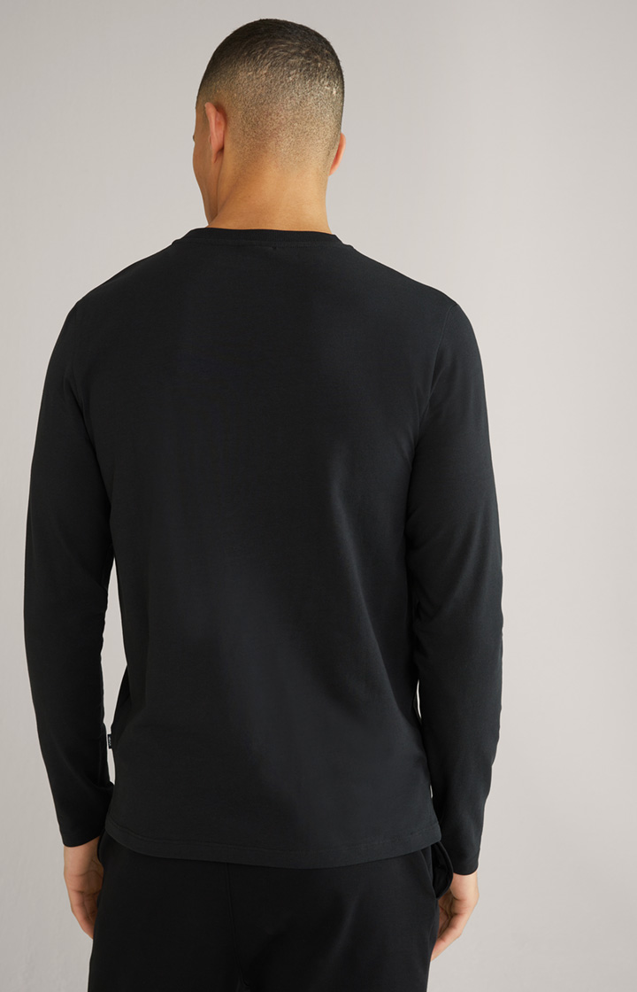 Loungewear Longsleeve in Schwarz