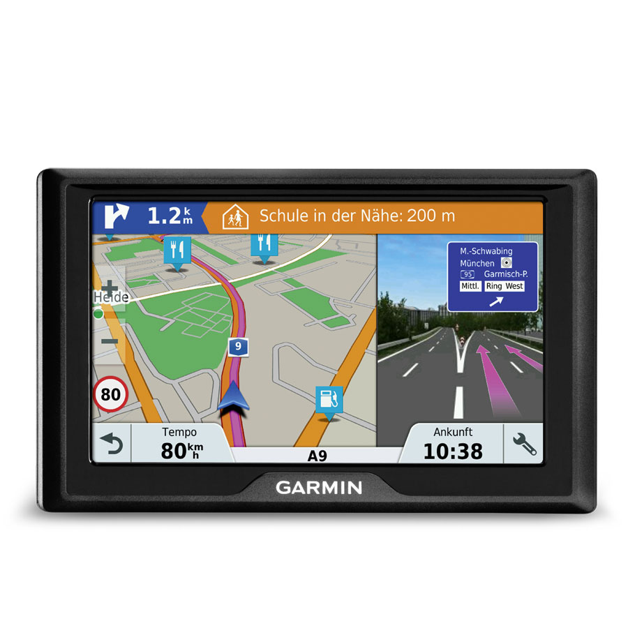 Garmin Drive™ 51 LMT-S Europa Navigationsgerät mit 12,7 cm (5 Zoll) Touchdisplay, Sicherheitspaket und lebenslang kostenlose Kartenupdates(1) - ATU