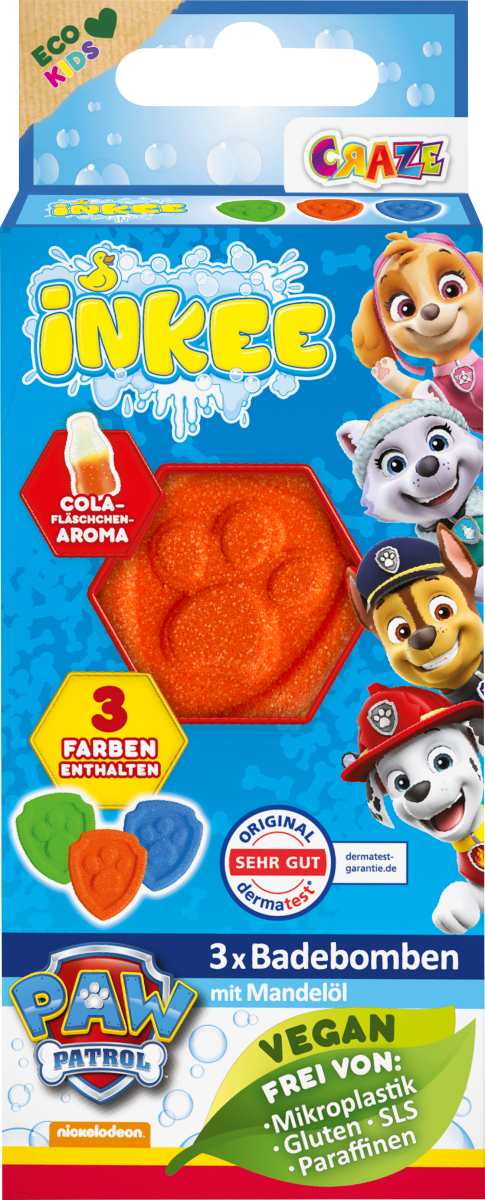 Kinder Badezusatz Fizzer Paw Patrol, 3 St