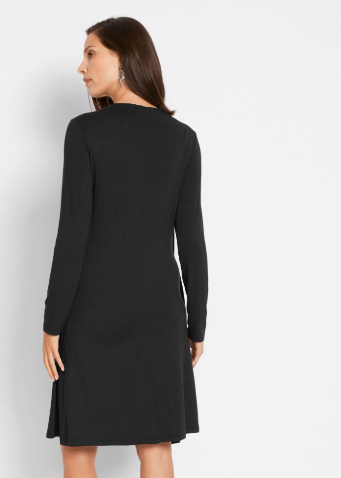 Shirtkleid in Doppeloptik aus nachhaltiger Viskose