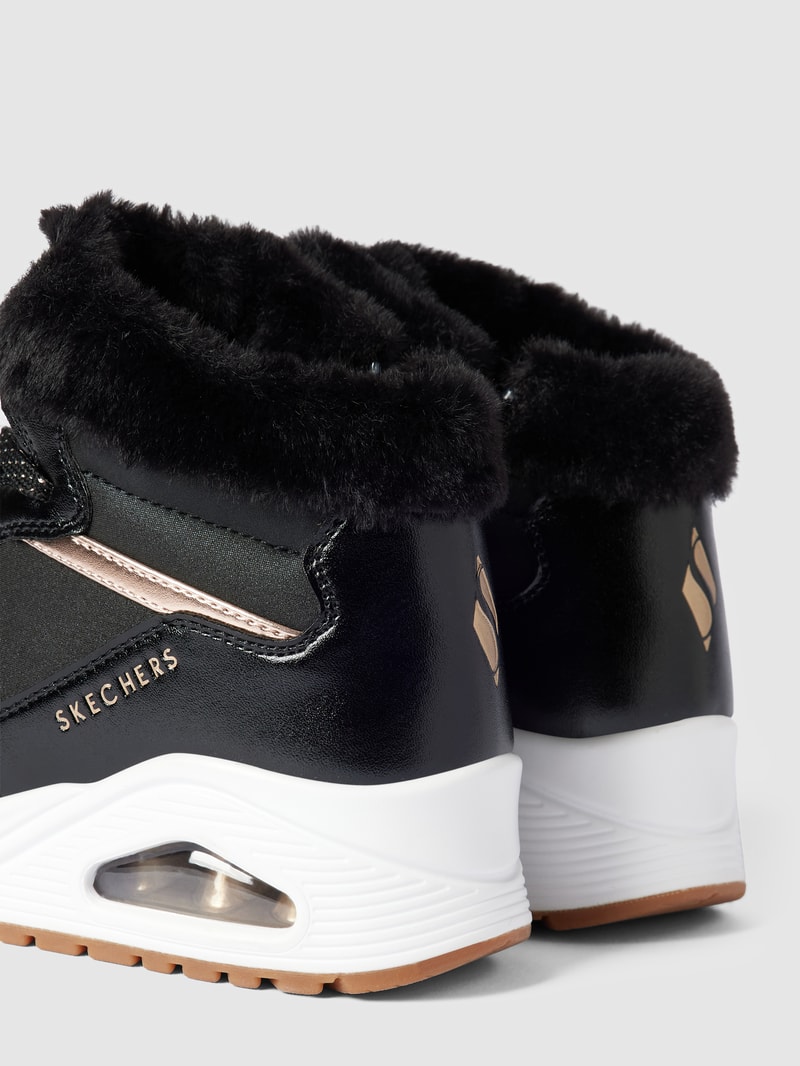 High Top Sneaker mit Label-Details Modell 'UNO - COZY ON AIR' in schwarz