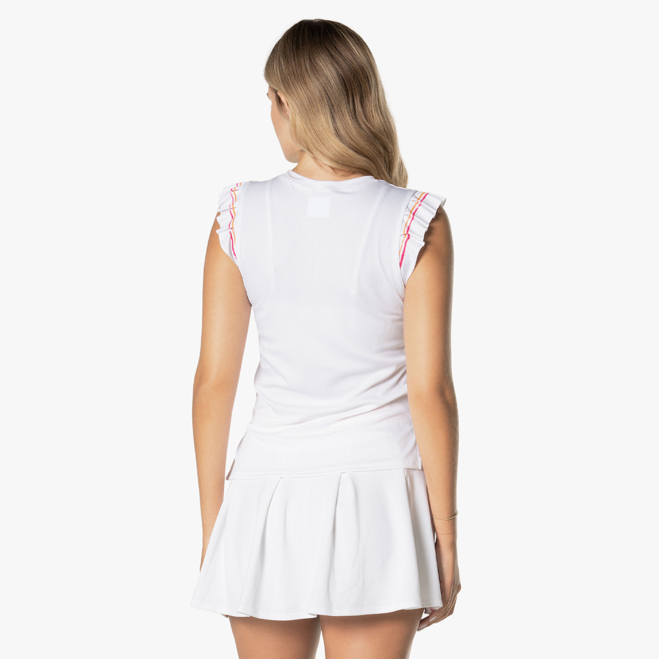 Classic Stripes Rib Tank-Top Damen - Weiß