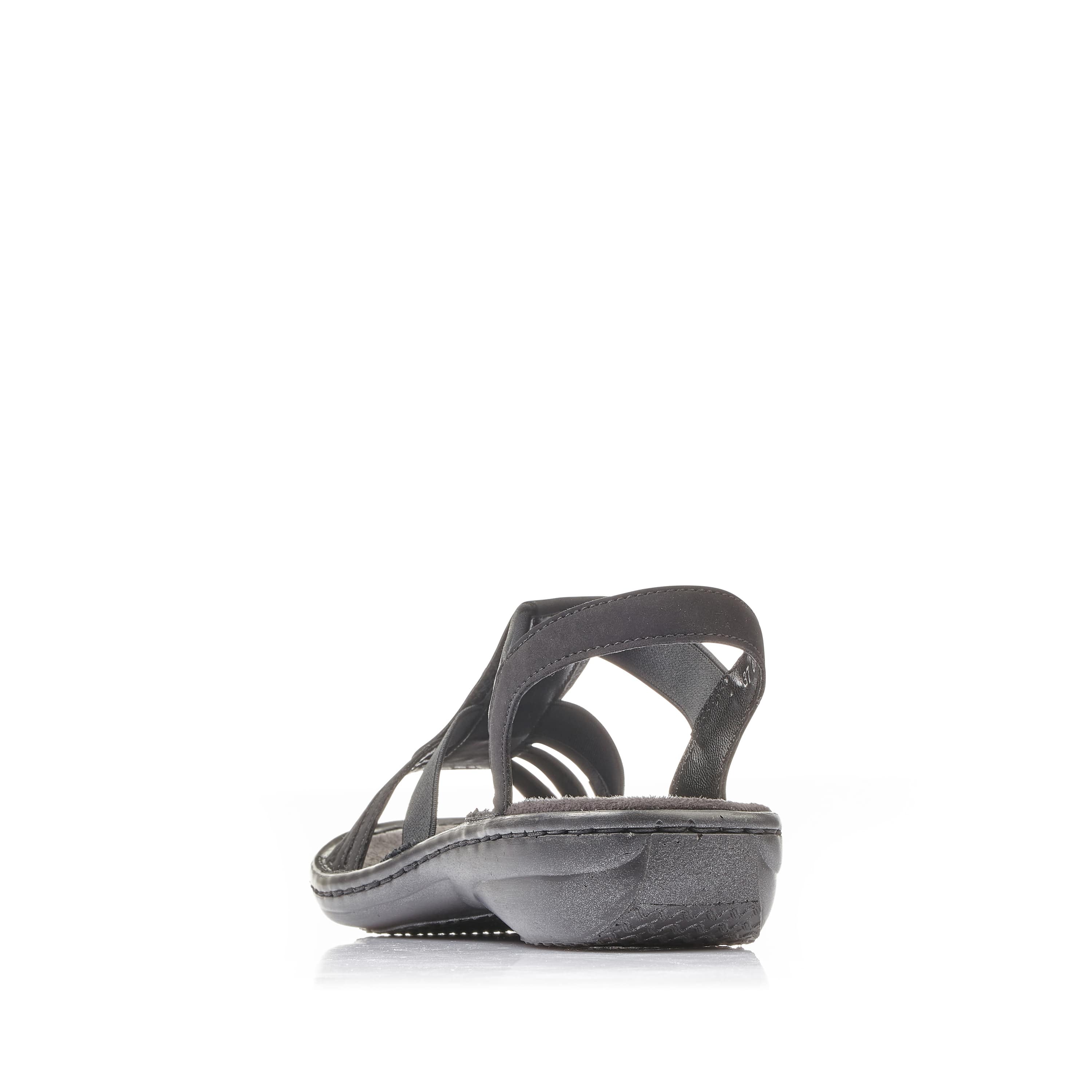 Rieker Damen Riemchensandalen tiefschwarz