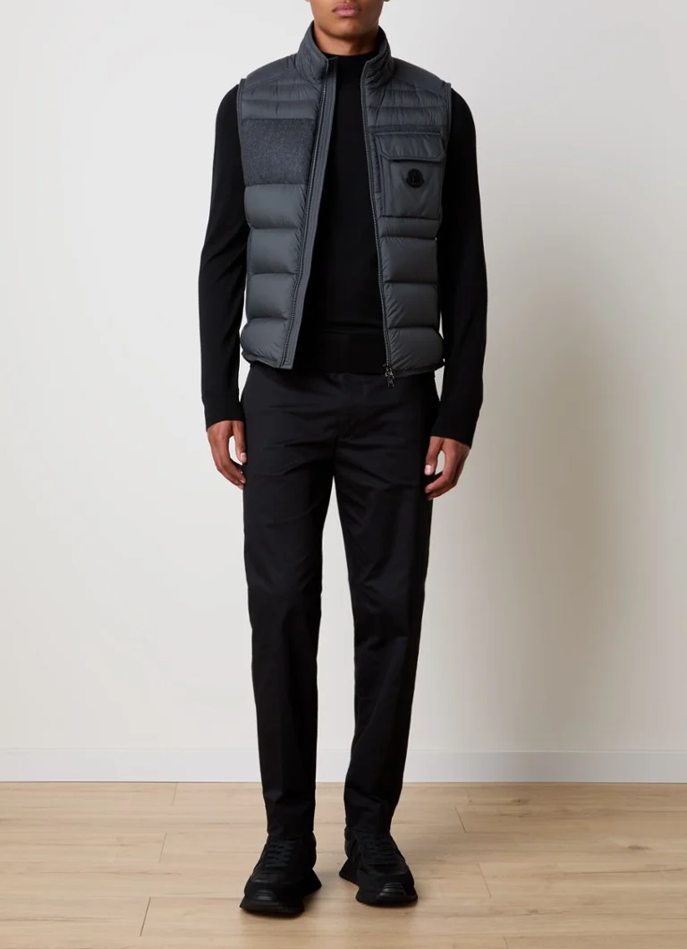Gilet trapuntato Moncler Estagneus con tasche con cerniera