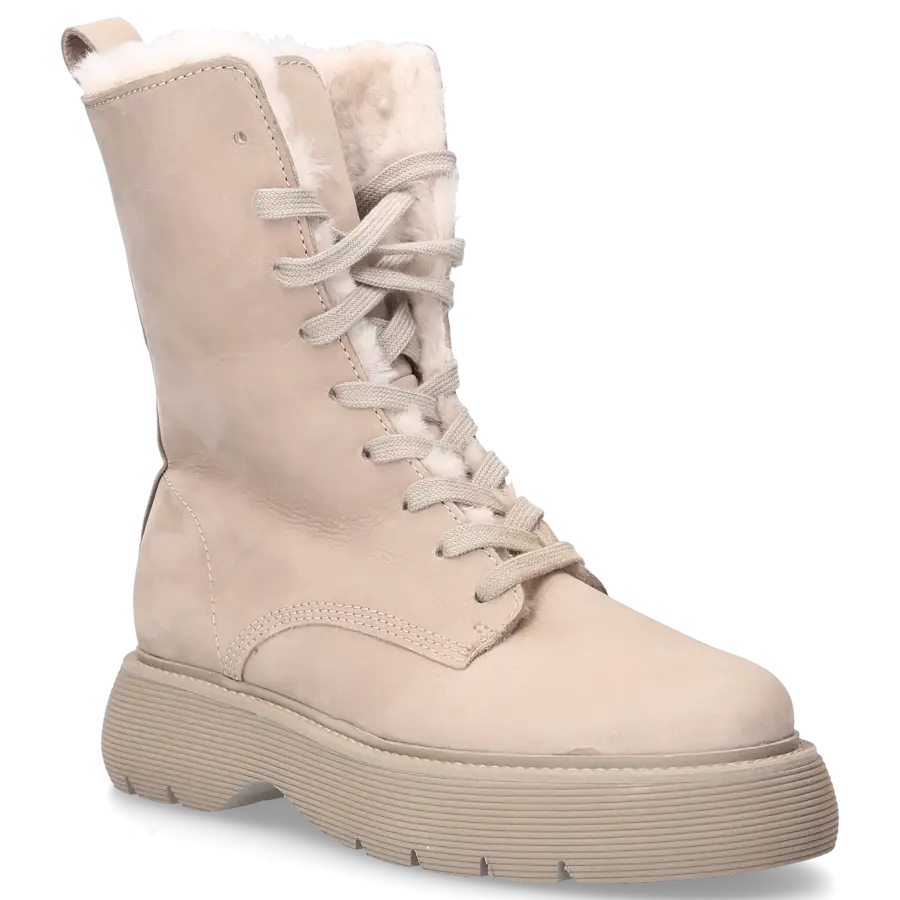 305 SOBE - Stiefeletten WEST gefüttert - beige