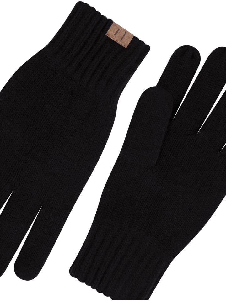 normani Merino Handschuhe Glattgestrickt in Schwarz günstig kaufen onesize